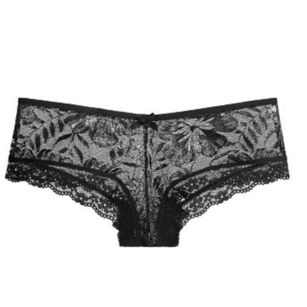 Palm‎ Lace Cheeky Panty Medium Black